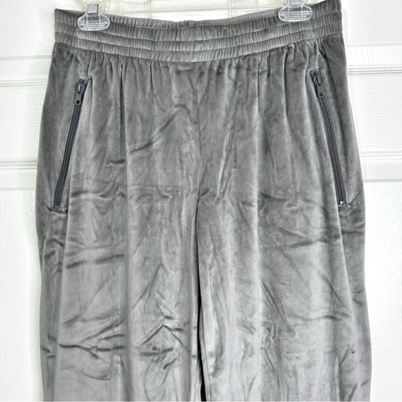 NWT Skims RARE Velour Lounge Sleep Straight Leg Track Pant in Gunmetal Women’s M - Picture 3 of 8